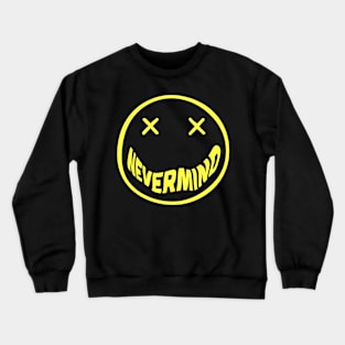 Nevermind Smiling - Yellow Crewneck Sweatshirt